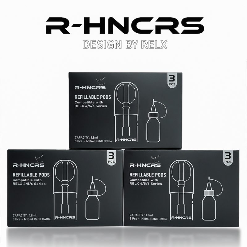 R-HNCRS犀牛 空倉（一盒3入）附10ml小空瓶 悅克RELX4代/5代/6代 主機