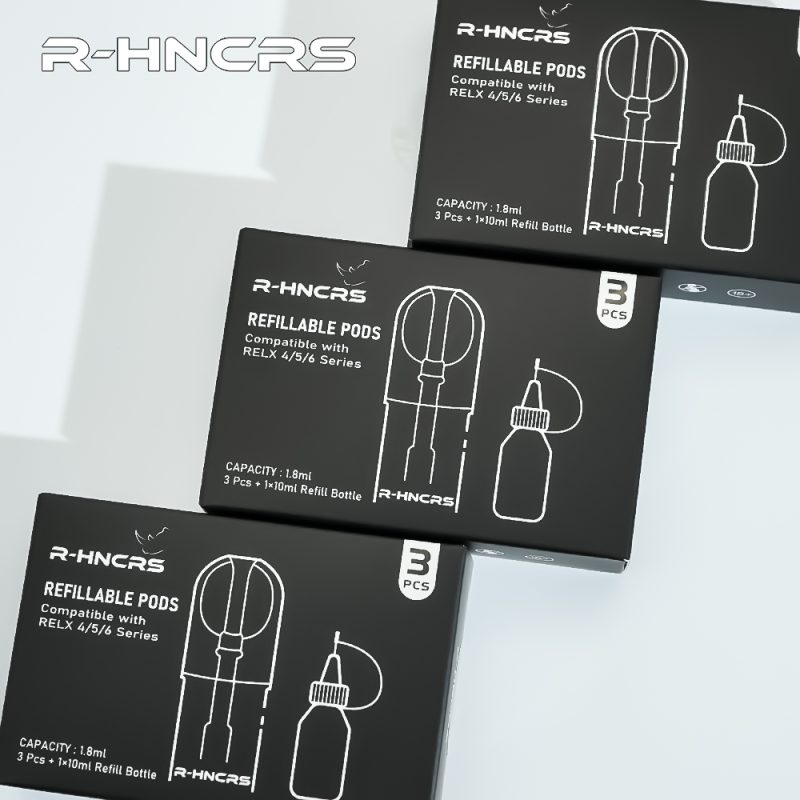 R-HNCRS犀牛 空倉（一盒3入）附10ml小空瓶 悅克RELX4代/5代/6代 主機