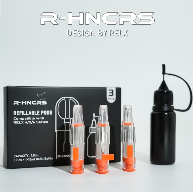 R-HNCRS犀牛 空倉（一盒3入）附10ml小空瓶 悅克RELX4代/5代/6代 主機