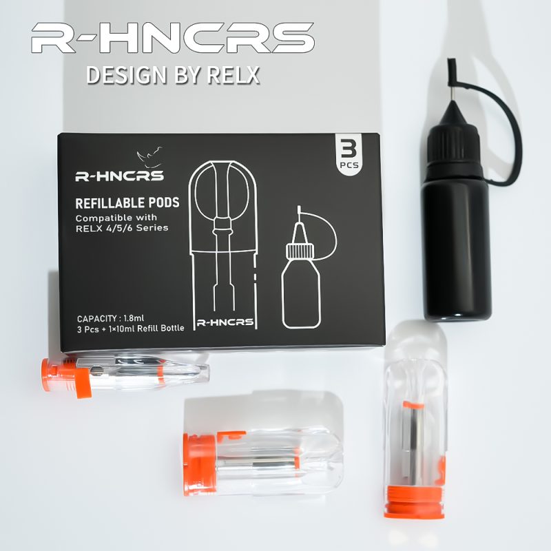 R-HNCRS犀牛 空倉（一盒3入）附10ml小空瓶 悅克RELX4代/5代/6代 主機